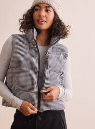 Gingham Goals Puffer Vest - TULLABEE