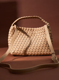 Sierra Mini Woven Crossbody Bag Detail 3 - TULLABEE
