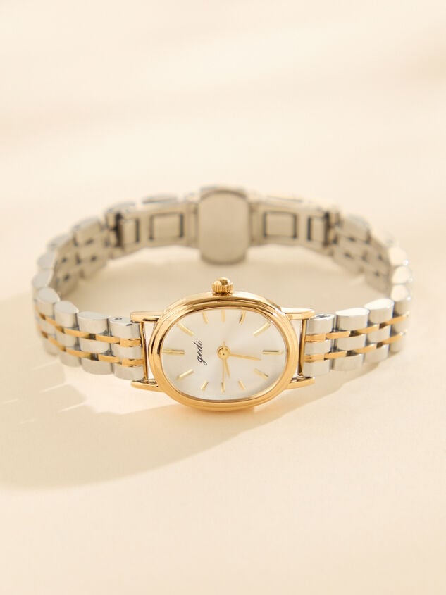 Mixed Metal Oval Watch - TULLABEE