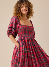 Marley Plaid Mama Dress Detail 3 - TULLABEE