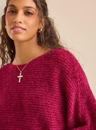 Amryn Chenille Dolman Sweater Detail 3 - TULLABEE
