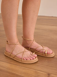Roja Strappy Platform Sandal Detail 2 - TULLABEE