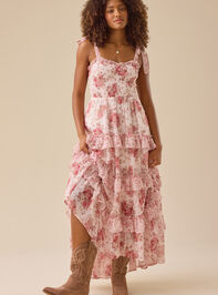 Kenzi Floral Maxi Dress Detail 3 - TULLABEE
