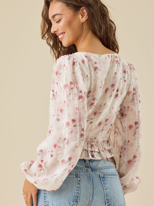 Lianna Floral Top Detail 4 - TULLABEE