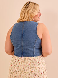 Wren Denim Vest Detail 5 - TULLABEE