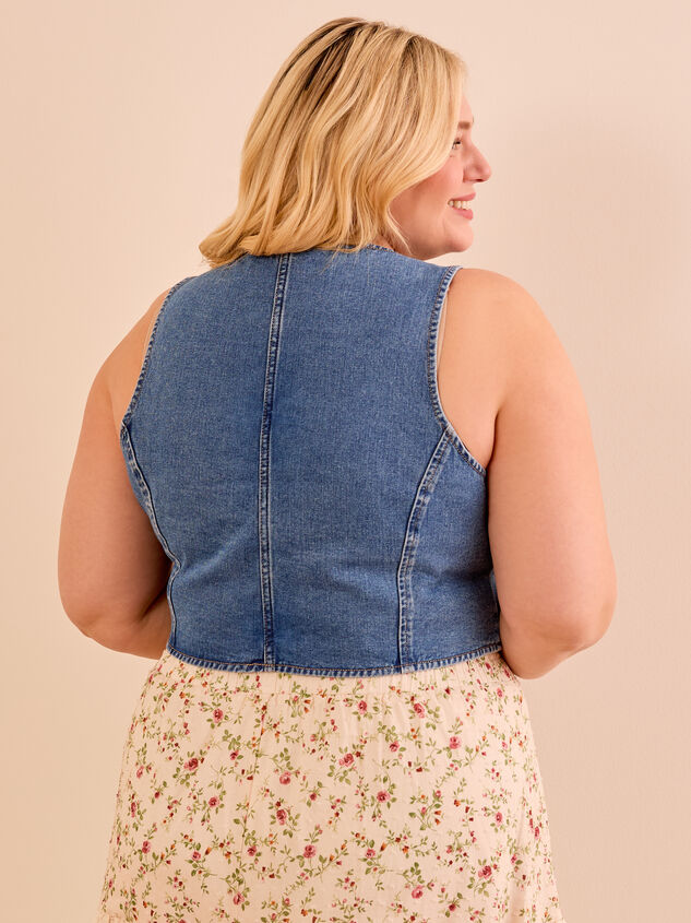 Wren Denim Vest Detail 5 - TULLABEE