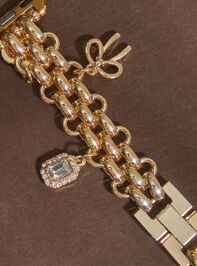 Luxe Charm Dangle Watch Band Detail 3 - TULLABEE