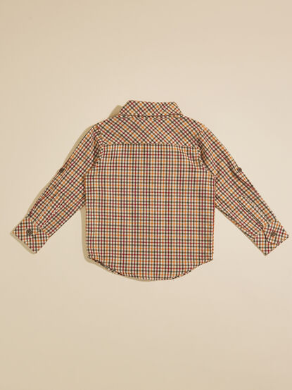 Atwood Toddler Plaid Button-Down By Me + Henry - TULLABEE