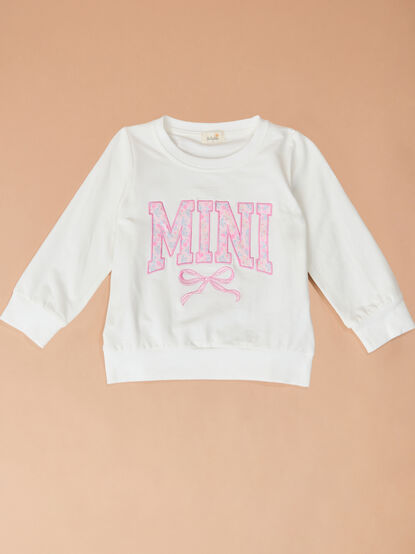 Mini Bow Sweatshirt - TULLABEE