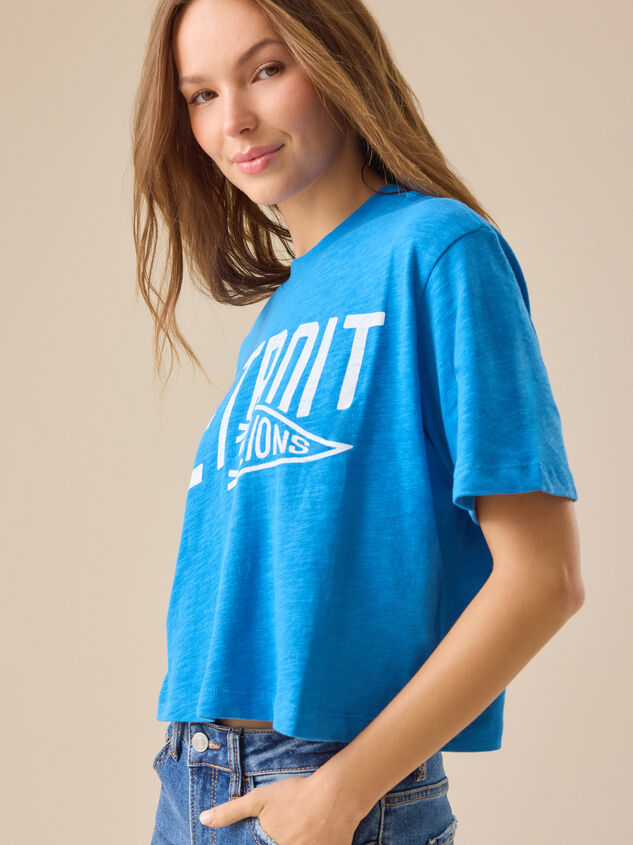 Detroit Lions Graphic Tee Detail 3 - TULLABEE
