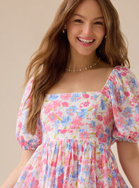 Reilly Floral Mini Dress Detail 2 - TULLABEE