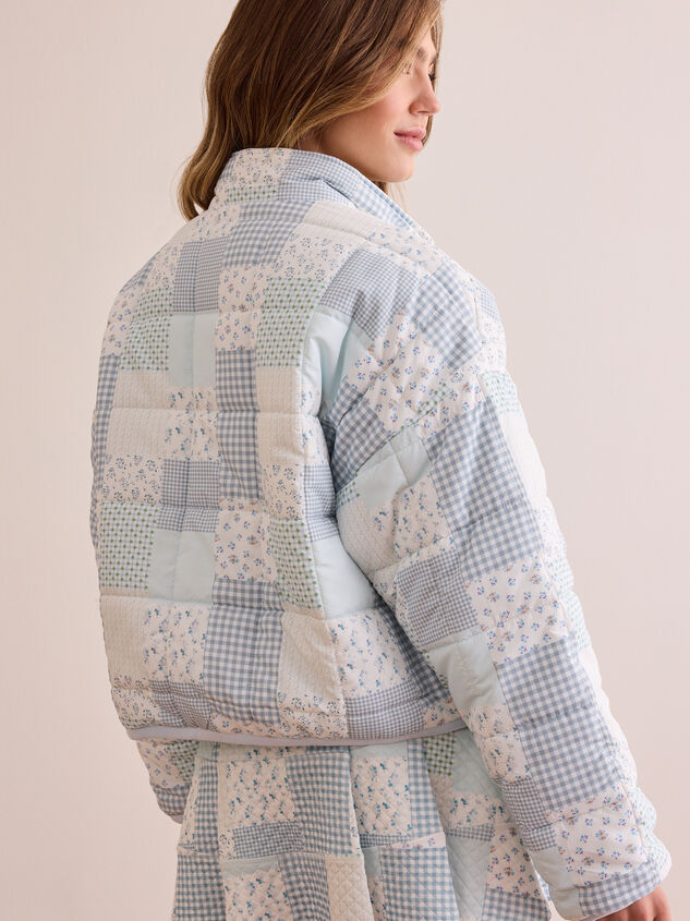 Comfort Patchwork Quilted Puffer Detail 5 - TULLABEE