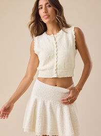 Rylee Button-Up Sweater Vest Detail 2 - TULLABEE