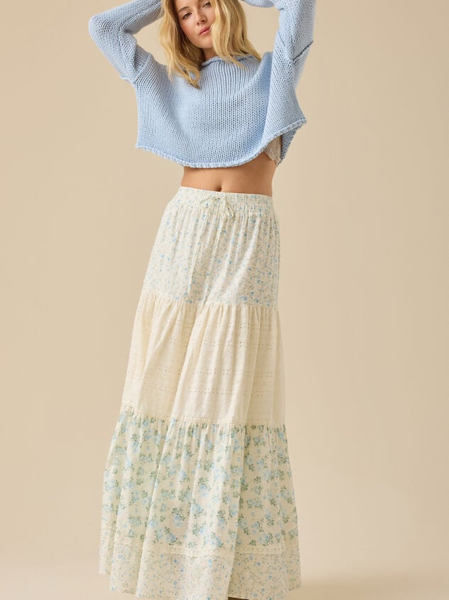 Kairo Eyelet Maxi Skirt - TULLABEE