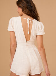 Hattie V-Neck Lace Romper Detail 4 - TULLABEE