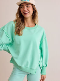 Movement Oversized Sweatshirt Detail 2 - TULLABEE