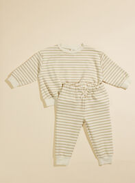 Owen Striped Sweatshirt by Quincy Mae Detail 3 - TULLABEE