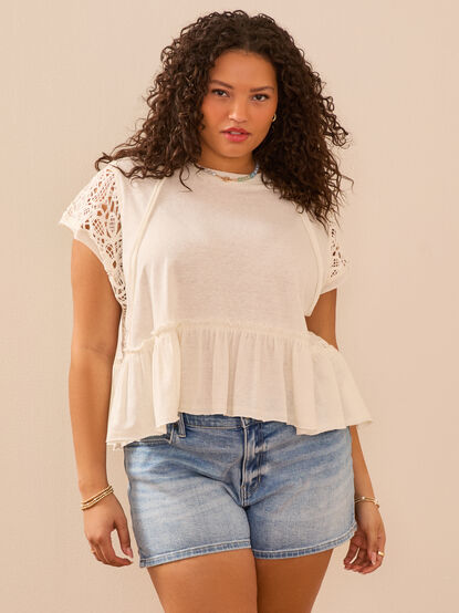 Andi Peplum Top - TULLABEE