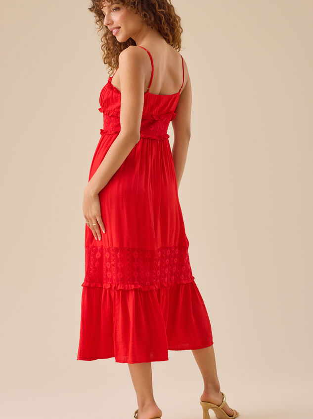 Anica Woven Maxi Dress Detail 4 - TULLABEE