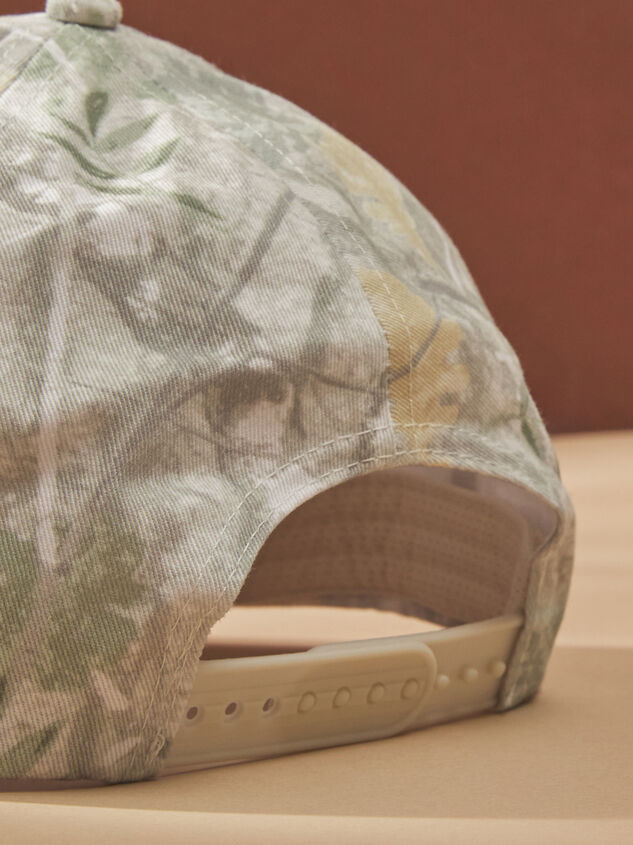 Kacie Camo Trucker Hat Detail 2 - TULLABEE