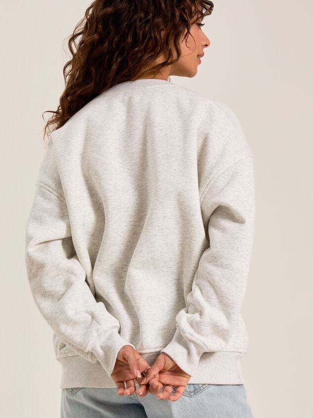 Embroidered United States Sweatshirt Detail 4 - TULLABEE