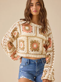 Annie Crochet Square Sweater - TULLABEE