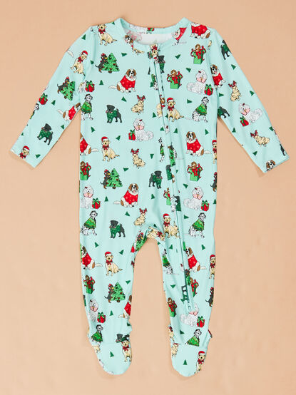 Festive Pups Footie - TULLABEE