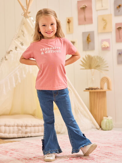 Jilly Ruffle Flare Jeans - TULLABEE