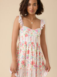 Lexi Floral Mini Dress Detail 2 - TULLABEE