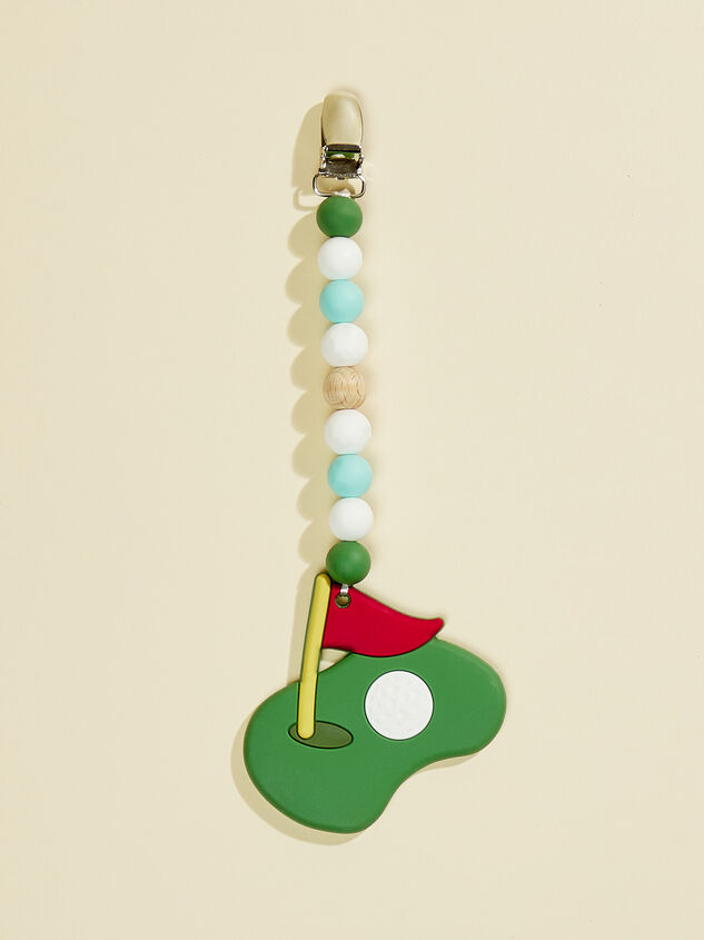 Golf Clip-On Teether by MudPie Detail 1 - TULLABEE