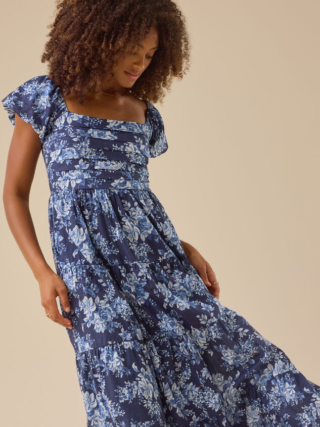 Stella Maris Floral Maxi Dress Detail 2 - TULLABEE