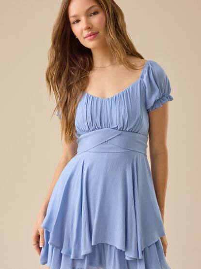 Haisley Layered Crossover Romper - TULLABEE