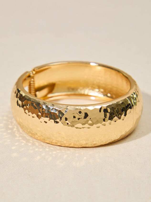 Hammered Bangle Bracelet - TULLABEE