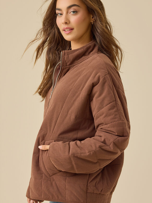 Emery Corduroy Quilted Jacket Detail 4 - TULLABEE