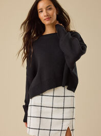 Berkeley Plaid Wool Notch Skirt - TULLABEE