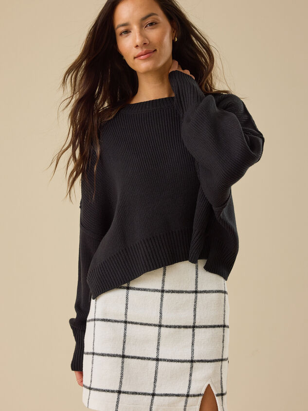 Berkeley Plaid Wool Notch Skirt - TULLABEE