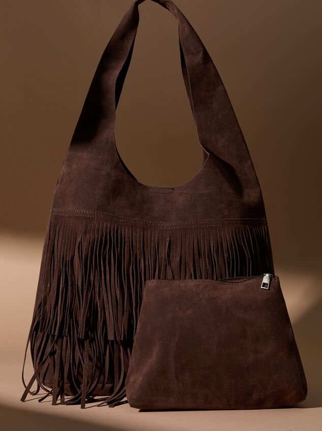 Marleigh Fringe Suede Bag - TULLABEE