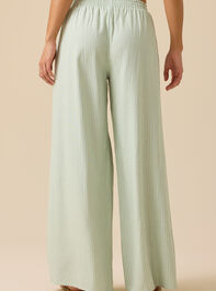 Lakie Striped Linen Pants Detail 5 - TULLABEE
