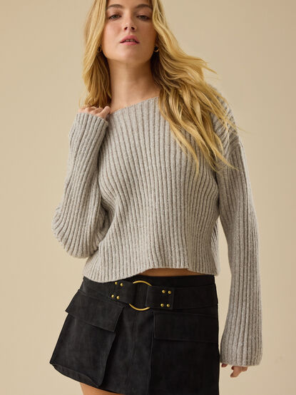 Debbie Cropped Sweater - TULLABEE