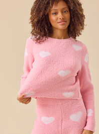 Arianna Teddy Heart Pullover Detail 4 - TULLABEE