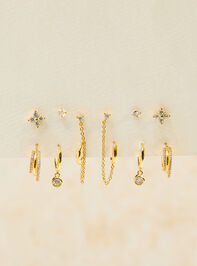 18K Gold Dipped 6-Piece Earring Pack - TULLABEE