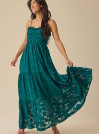Hazel Ruched Front Maxi Dress - TULLABEE