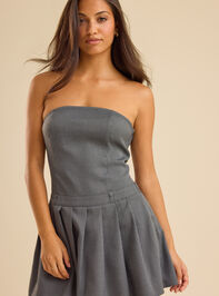 Briston Houndstooth Mini Dress Detail 2 - TULLABEE