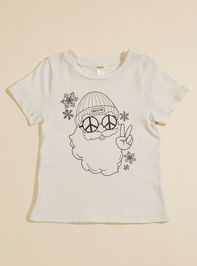 Hippie Santa Graphic Tee Detail 2 - TULLABEE