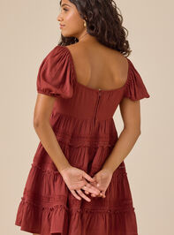 Marcie Tiered Mini Dress Detail 4 - TULLABEE
