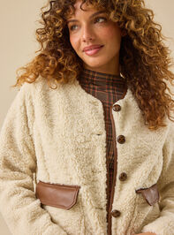 Emberly Fur Jacket Detail 3 - TULLABEE