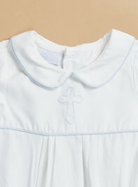 Joseph Embroidered Cross Bubble by Mudpie Detail 2 - TULLABEE