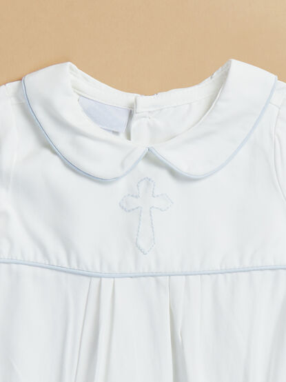 Joseph Embroidered Cross Bubble by Mudpie - TULLABEE