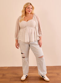 Brynnlee Peplum Top Detail 2 - TULLABEE