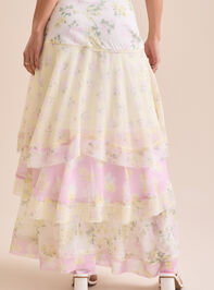 Bellani Tiered Midi Skirt Detail 5 - TULLABEE